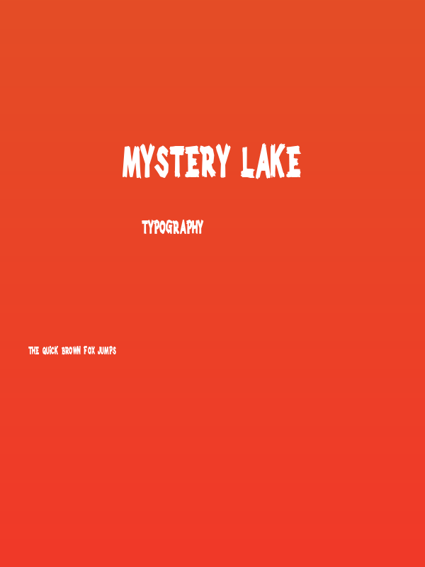 Mystery Lake Poster
