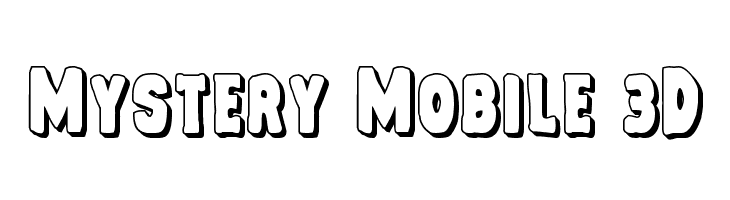 Mystery Mobile 3D Font