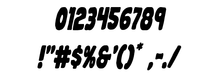 Mystery Mobile Condensed Italic Font OTHER CHARS