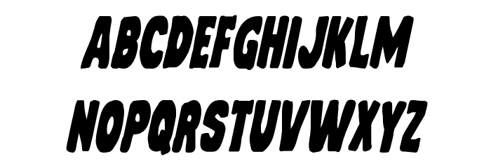 Mystery Mobile Condensed Italic Font LOWERCASE