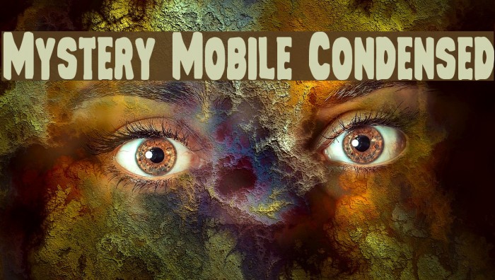 Mystery Mobile Condensed Font examples