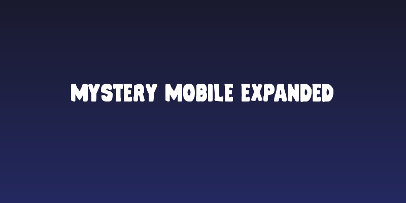 Mystery Mobile Expanded Social Header