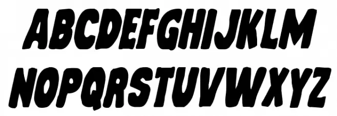 Mystery Mobile Italic Fonte MAIÚSCULAS