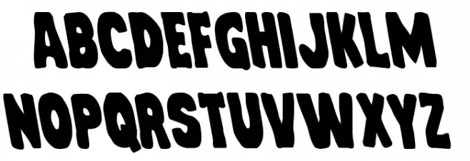 Mystery Mobile Leftalic Font Litere mari