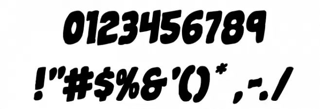 Mystery Mobile Rotalic Font OTHER CHARS