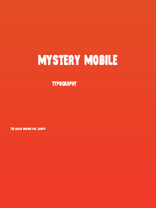 Mystery Mobile Poster