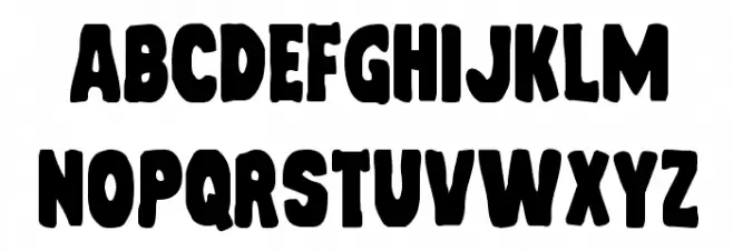 Mystery Mobile Schriftart Kleinbuchstaben