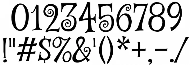 Mystery Quest Font OTHER CHARS