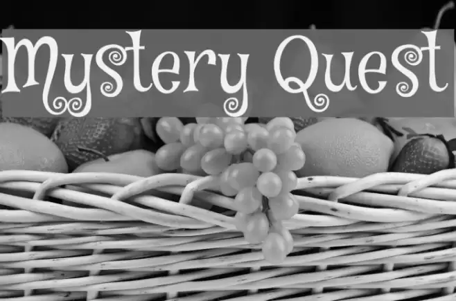 Mystery Quest Font examples