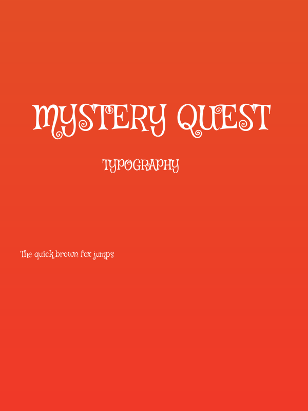 Mystery Quest Poster