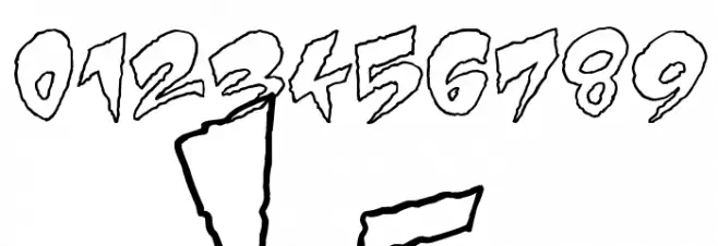 Mystery White Font OTHER CHARS