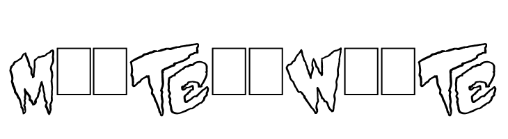 Mystery White  フリーフォントのダウンロード