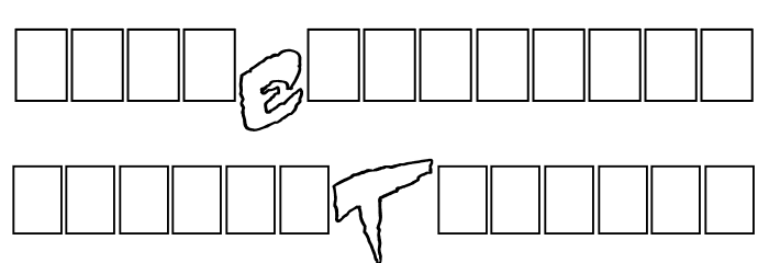 Mystery White Font LOWERCASE