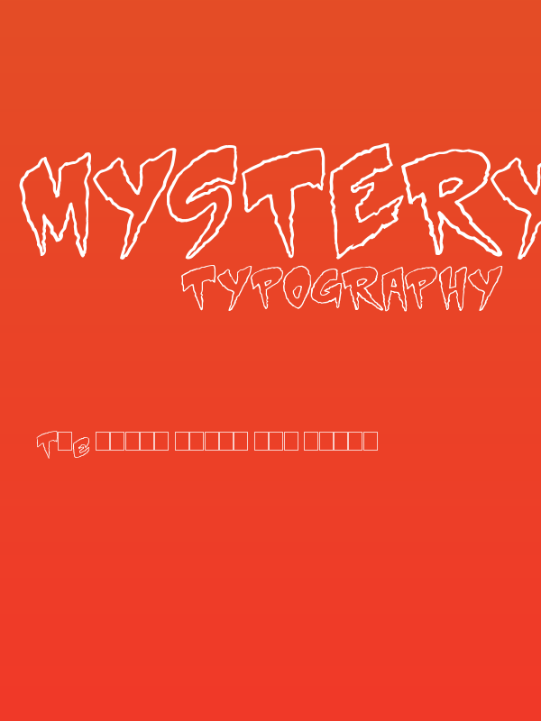 Mystery White Poster