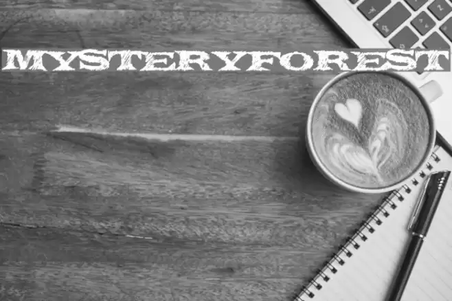 MysteryForest Font examples