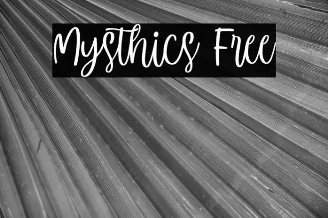 Mysthics Free Font examples