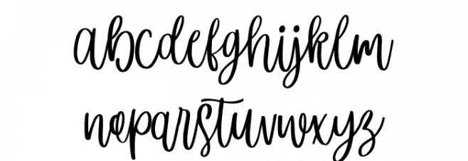 Mysthics Free Font LOWERCASE