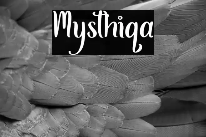 Mysthiqa Font examples