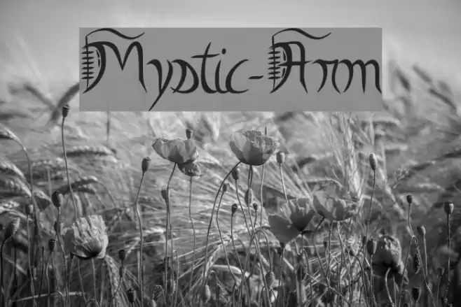 Mystic-Arm Font examples