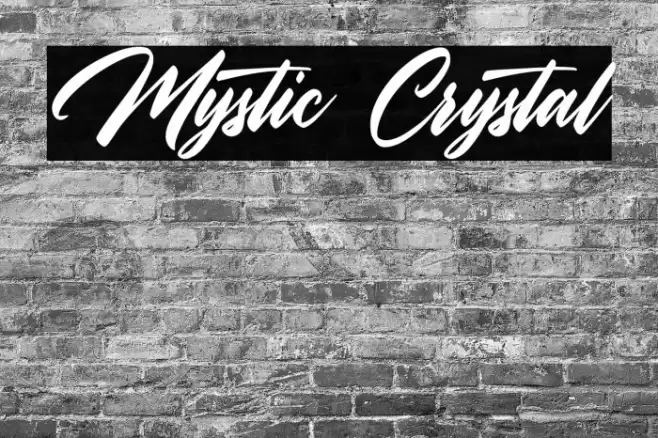 Mystic Crystal Font examples