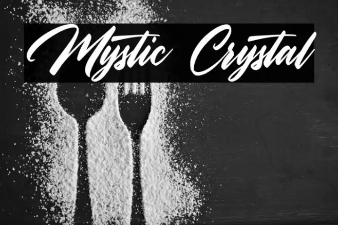 Mystic Crystal Font examples