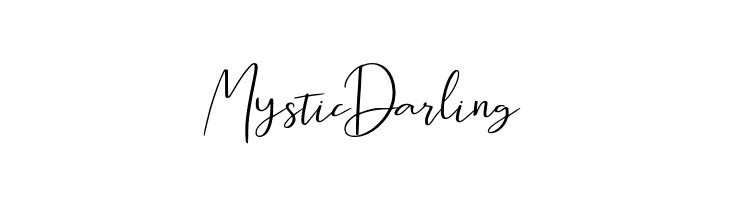 Mystic Darling  les polices de caractères gratuit tlcharger