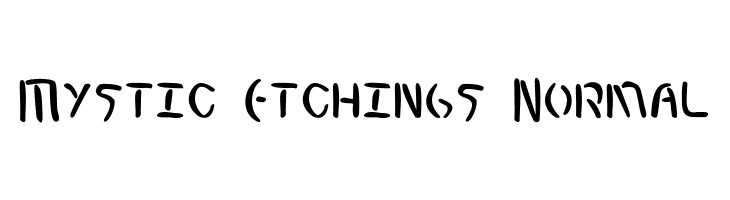 Mystic Etchings Normal  font caratteri gratis
