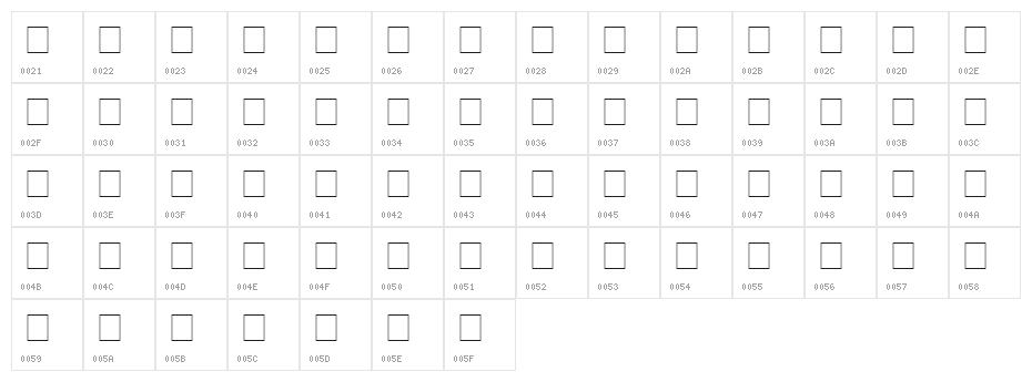 Mystic Etchings Normal Character Map