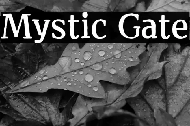 Mystic Gate Font examples