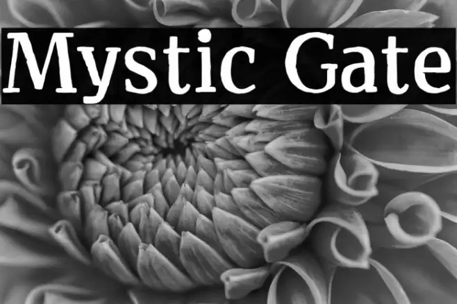 Mystic Gate Font examples