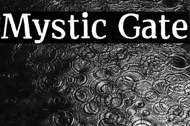 Mystic Gate Font examples