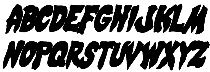 Mystic Singler CondItalic Font LOWERCASE