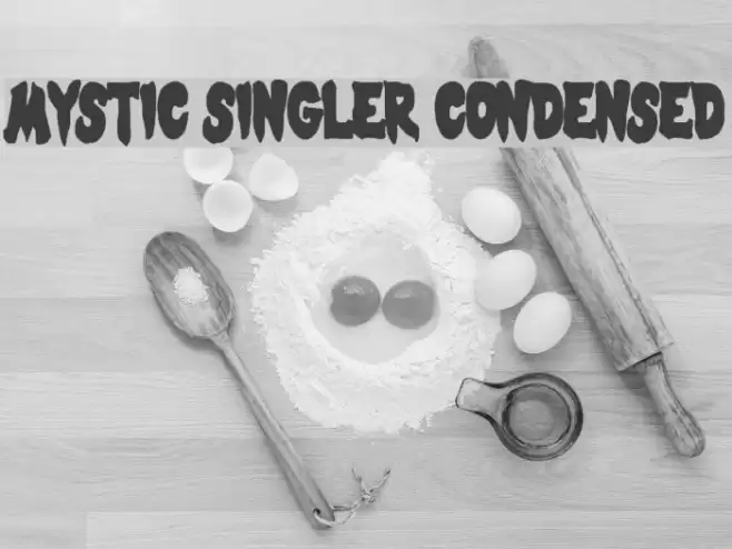Mystic Singler Condensed Font examples