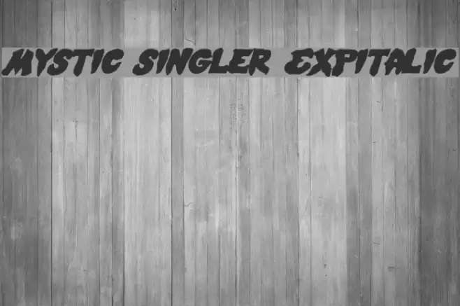 Mystic Singler ExpItalic Font examples