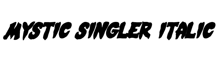 Mystic Singler Italic  font caratteri gratis