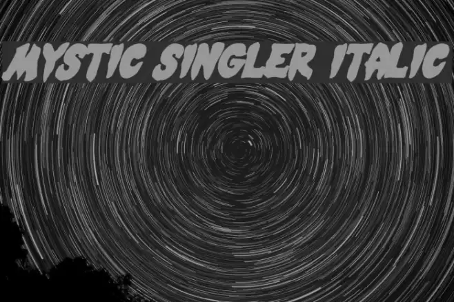 Mystic Singler Italic Font examples