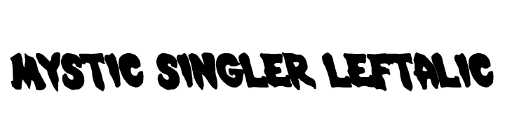 Mystic Singler Leftalic  les polices de caractères gratuit tlcharger