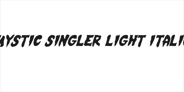 Mystic Singler Light Italic Logo
