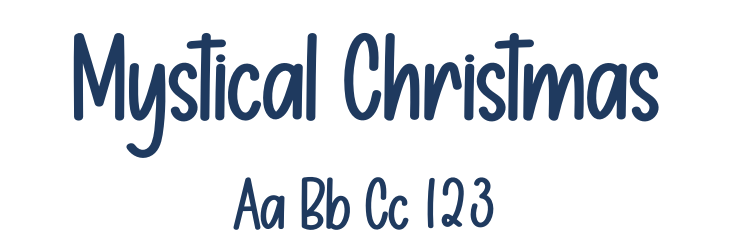 Mystical Christmas Font Preview