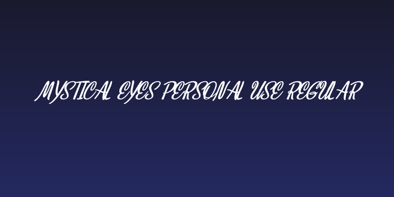 Mystical Eyes Personal Use Regular Social Header