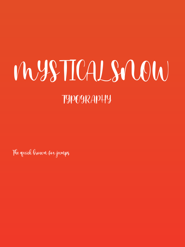 Mystical Snow Poster