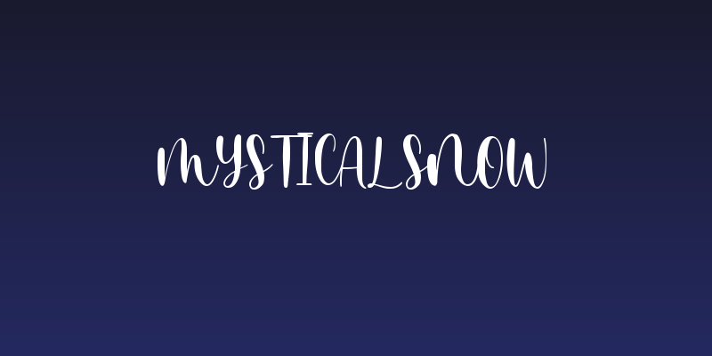 Mystical Snow Social Header