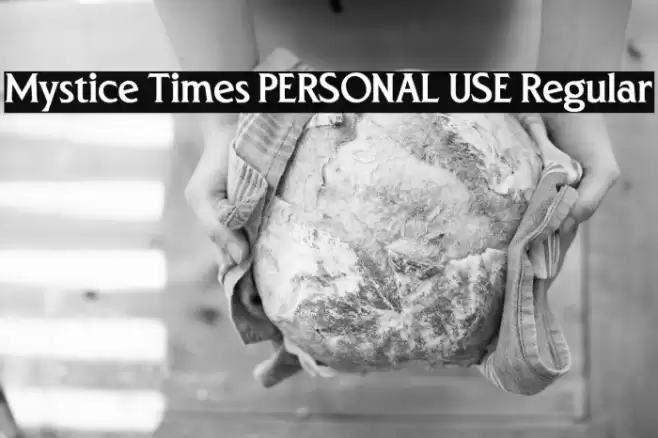 Mystice Times PERSONAL USE Regular Font examples