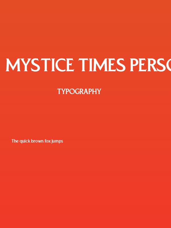 Mystice Times PERSONAL USE Regular Poster