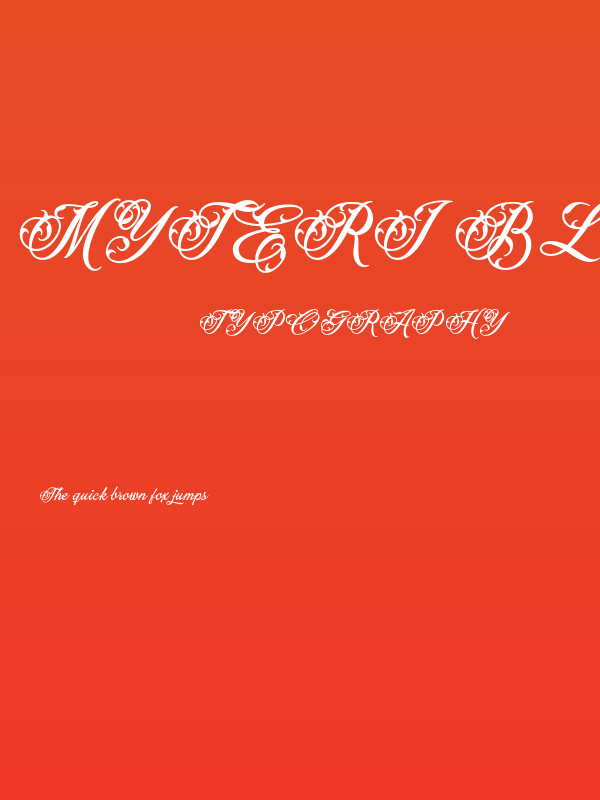 Myteri Black PERSONAL USE ONLY PERSONAL USE ONLY Poster