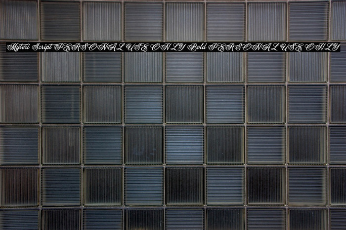 Myteri Script PERSONAL USE ONLY Bold PERSONAL USE ONLY Example 2