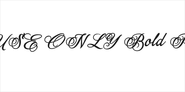 Myteri Script PERSONAL USE ONLY Bold PERSONAL USE ONLY Logo