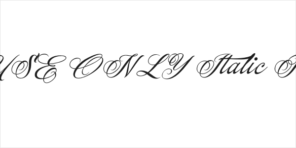 Myteri Script PERSONAL USE ONLY Italic PERSONAL USE ONLY Logo
