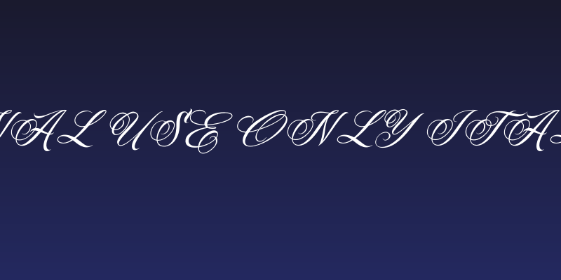 Myteri Script PERSONAL USE ONLY Italic PERSONAL USE ONLY Social Header