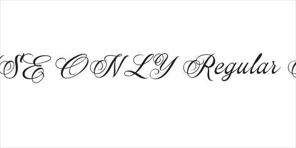 Myteri Script PERSONAL USE ONLY Regular PERSONAL USE ONLY Logo